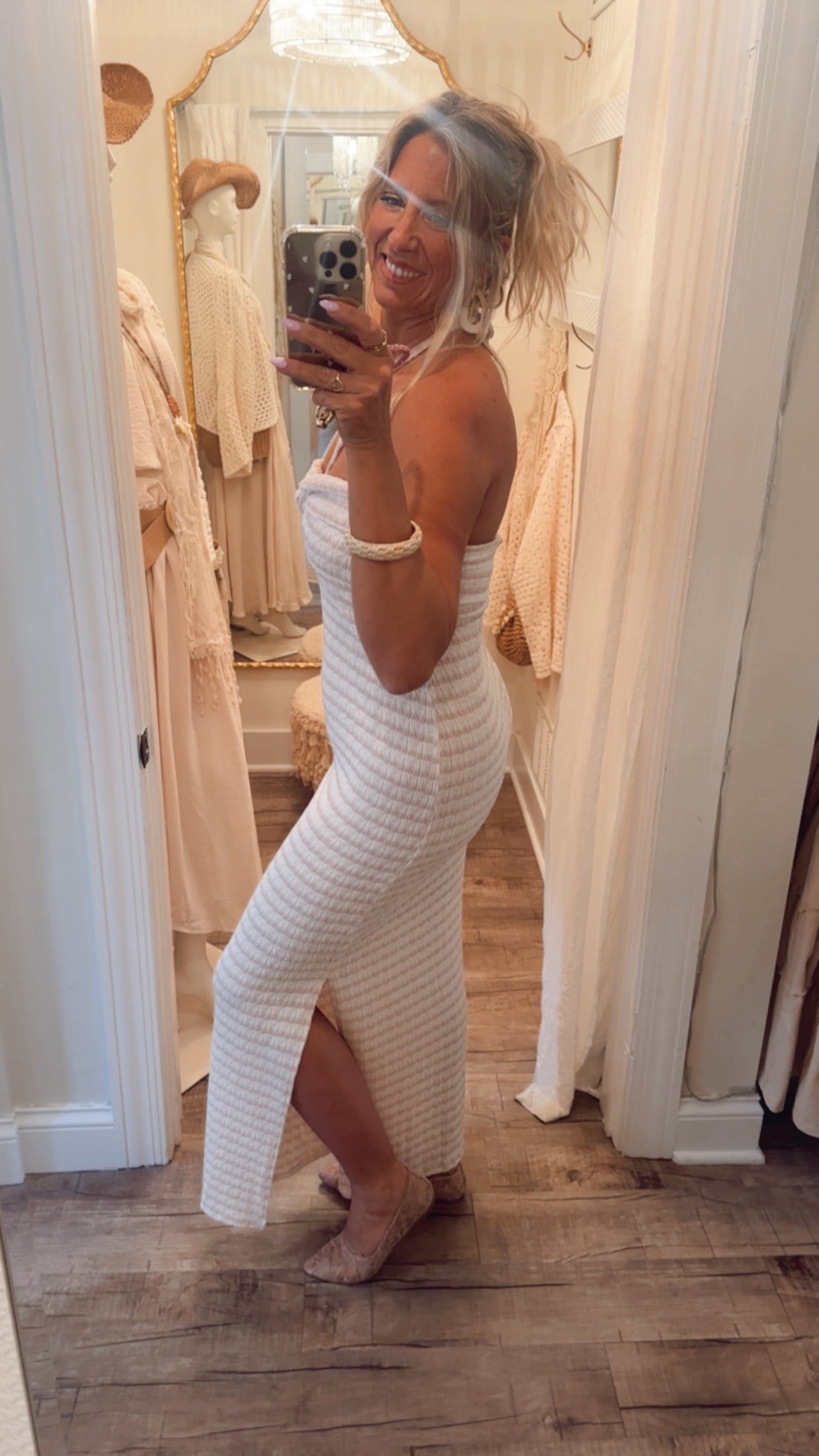 Striped Fitted Dress