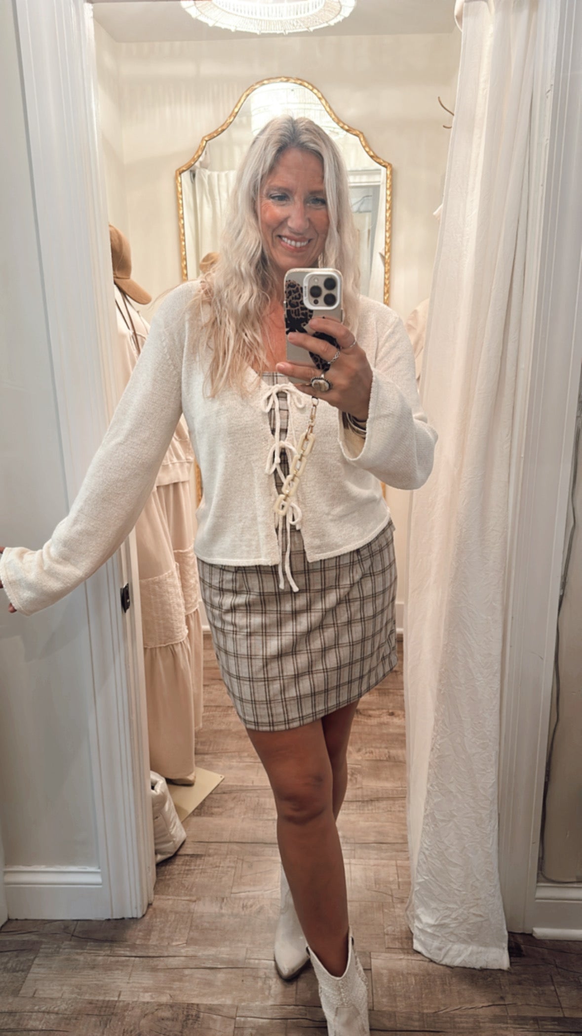 Triple Tie cardigan