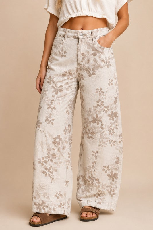 Vintage Bloom Wide Leg Jeans
