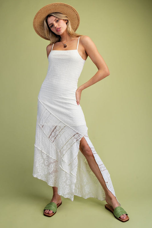 FITTED MAXI CAMI DRESS