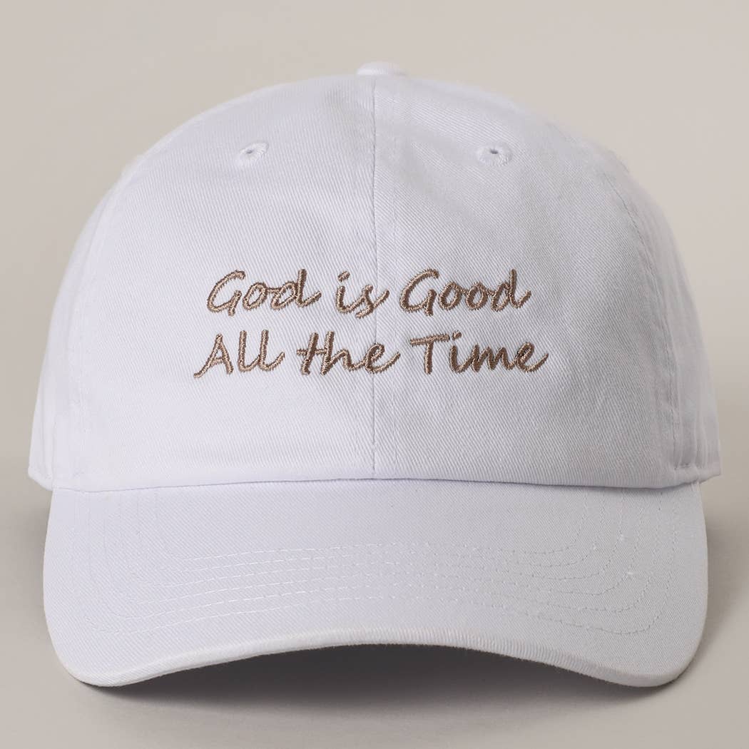 God is Good All The Time Embroidery Cotton Baseball Cap