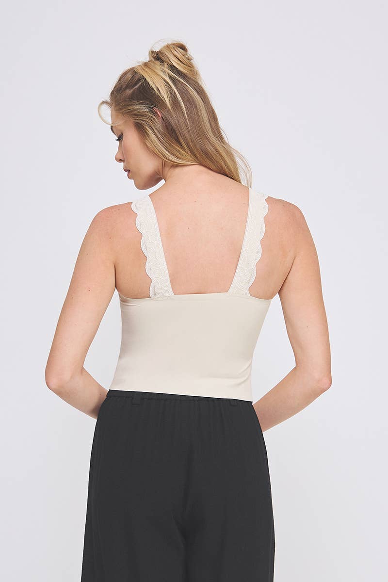 Lovely Scallop Laced Bralette- One Size