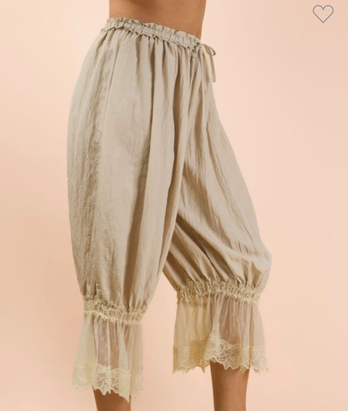 Lace Bloomer Pants
