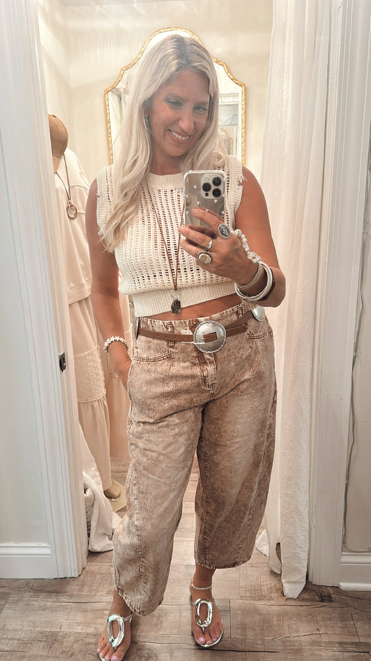 Stitch Barrel Jeans