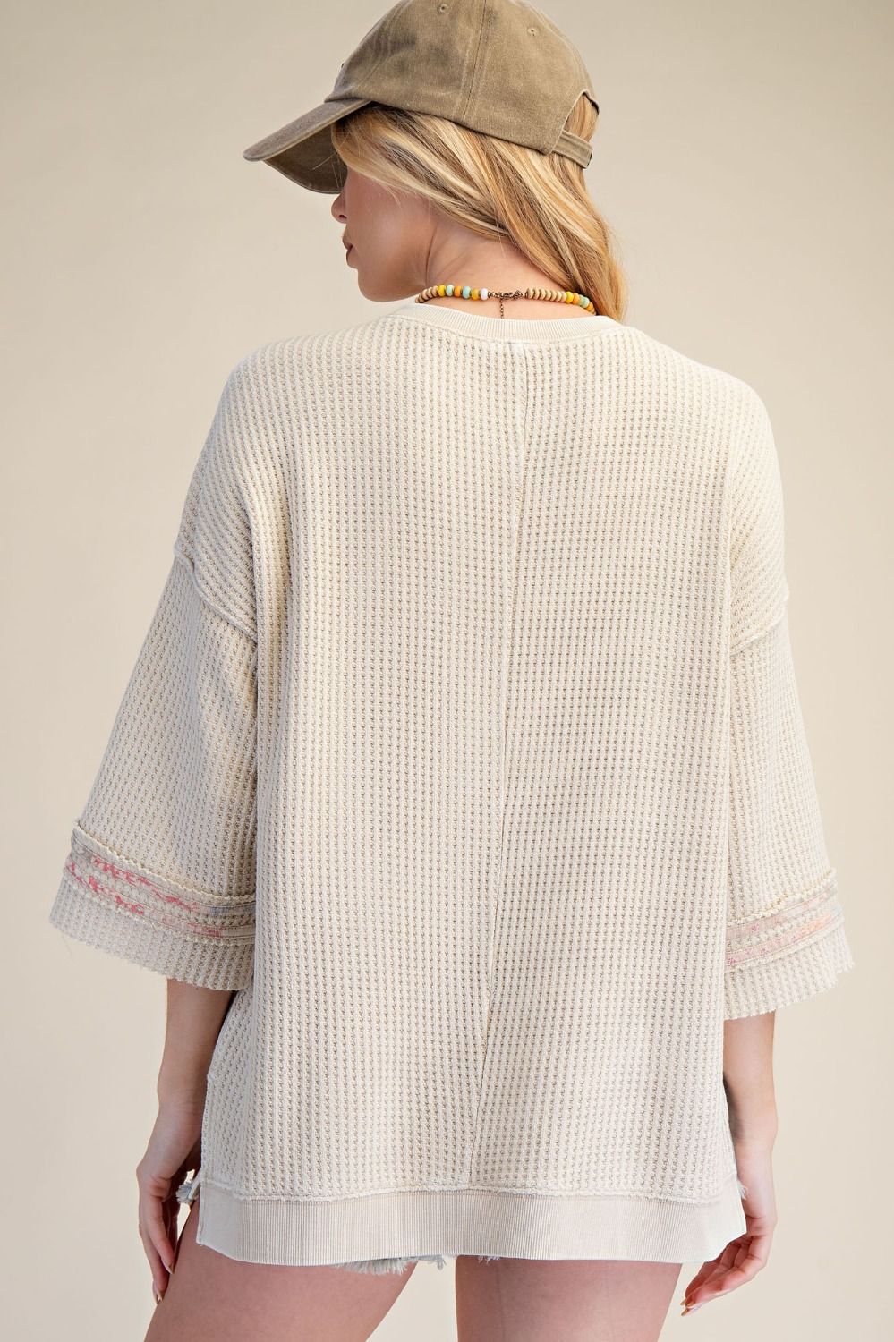 Peace Patch Washed Thermal Top