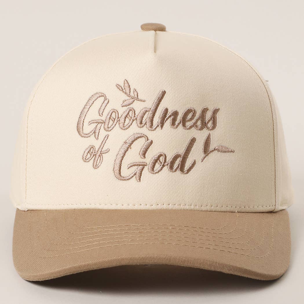Goodness of God Embroidered Two-Tone Trucker Hat