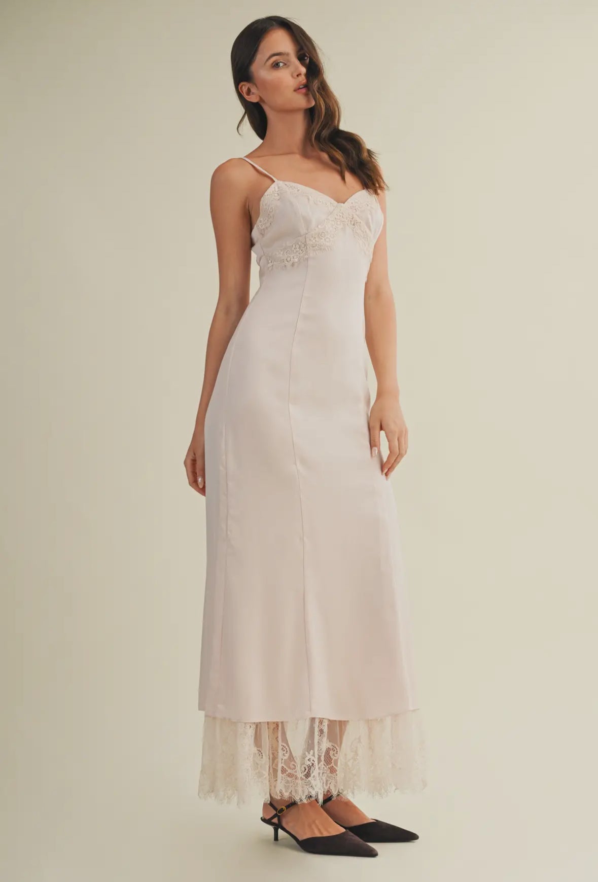 Elegance Lace Layered Cami Dress