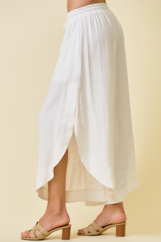 Flowy Split-Side Hem Pants