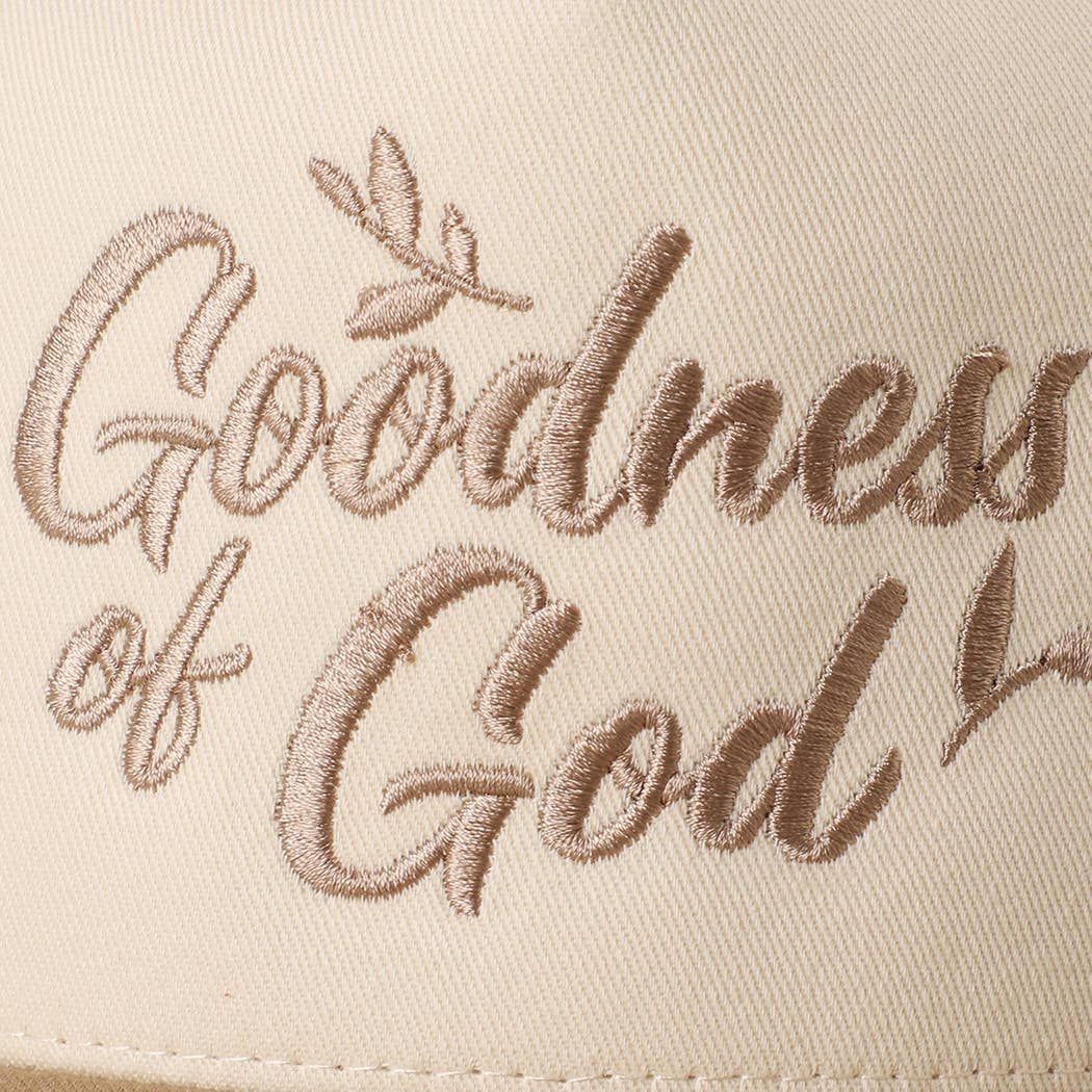 Goodness of God Embroidered Two-Tone Trucker Hat