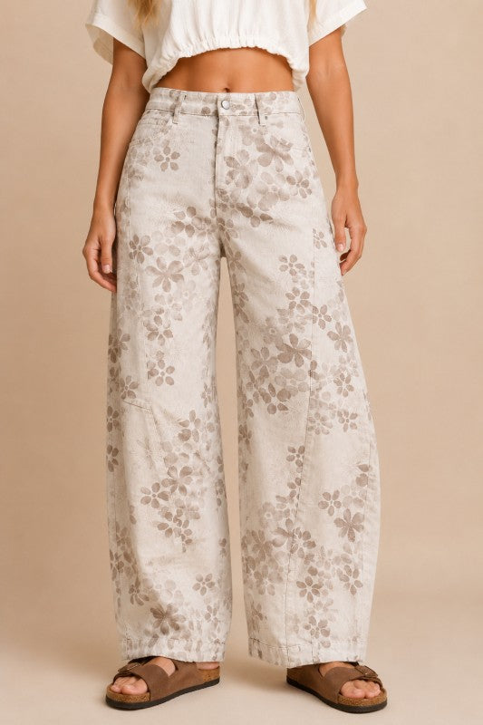 Vintage Bloom Wide Leg Jeans