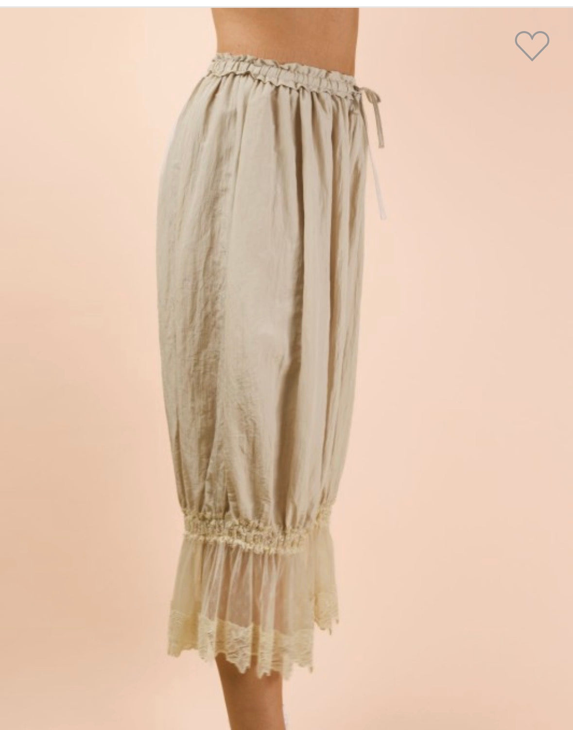 Lace Bloomer Pants