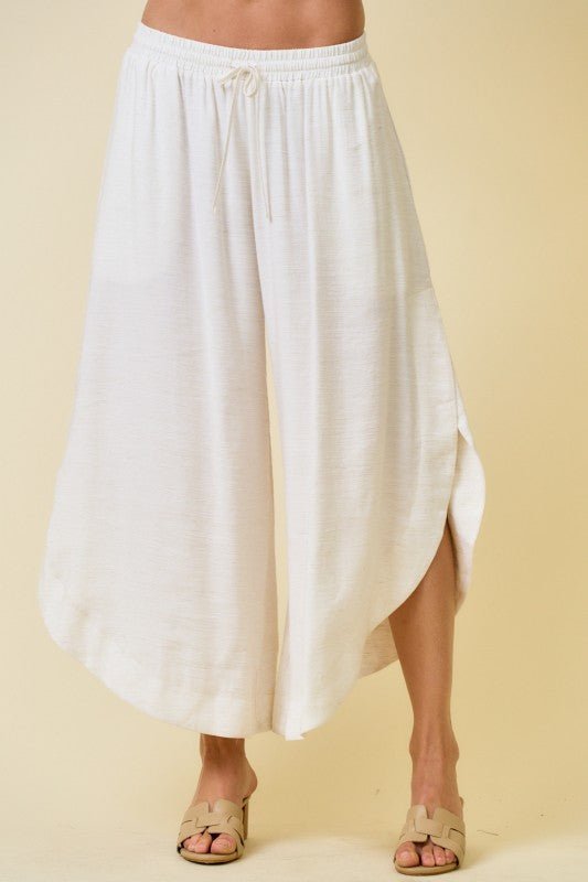 Flowy Split-Side Hem Pants