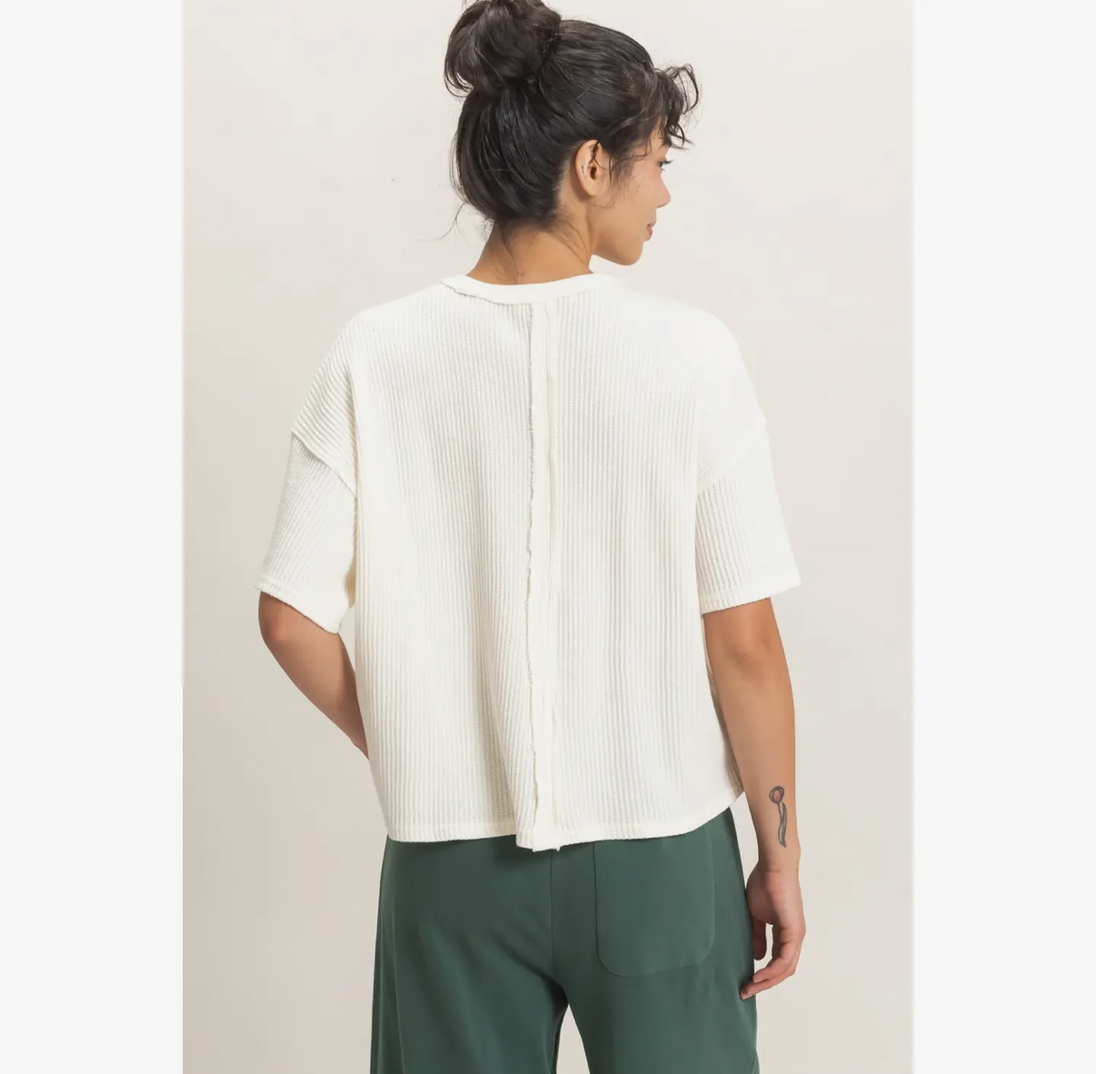 Mineral Wash Waffle Pocket Tee
