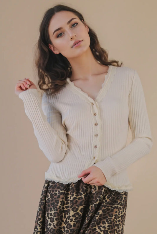 Lace Button Shirt