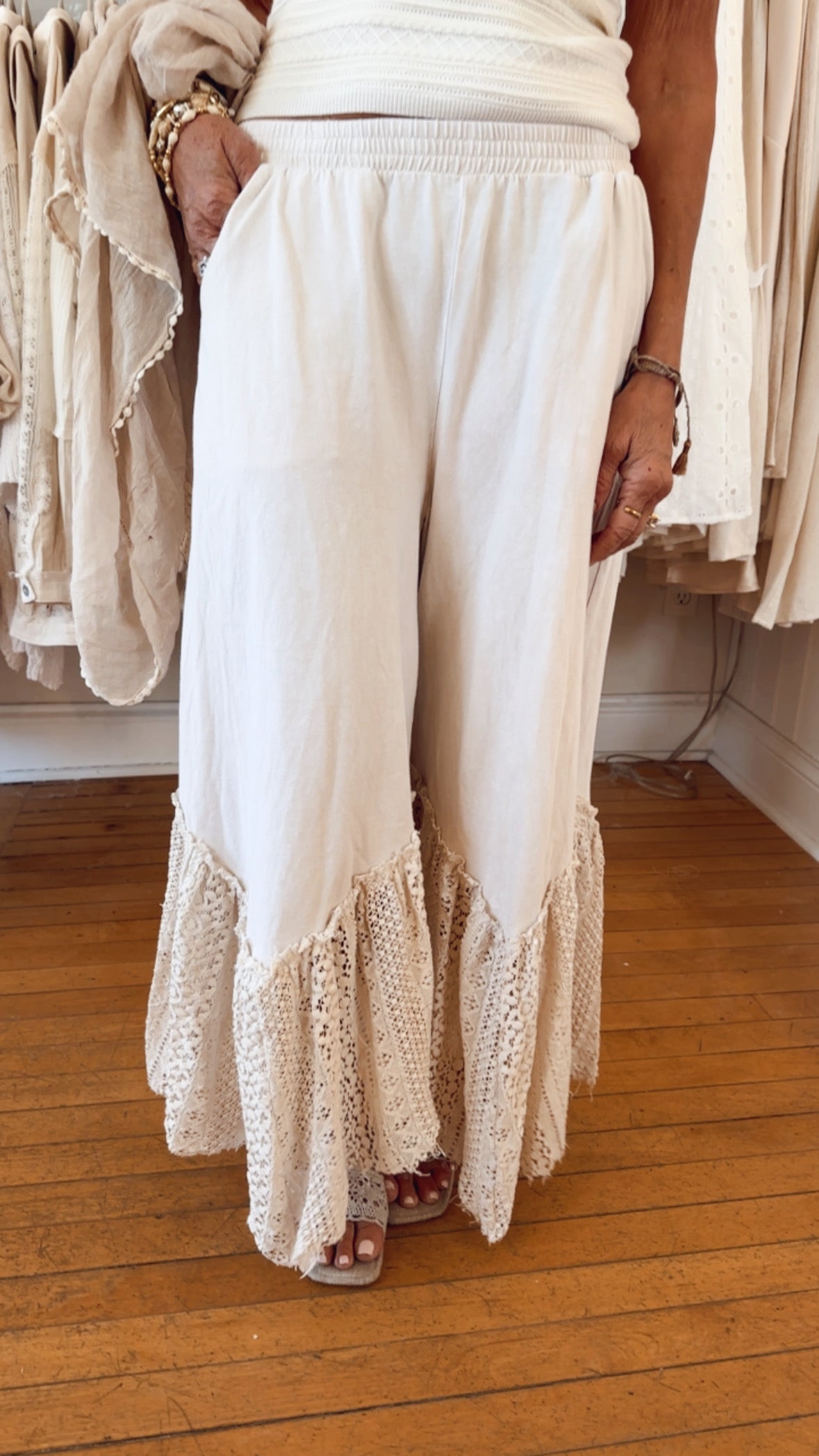 Elevated Comfort Lace Pants