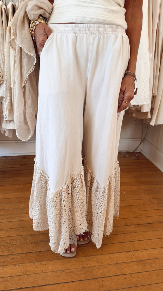 Elevated Comfort Lace Pants