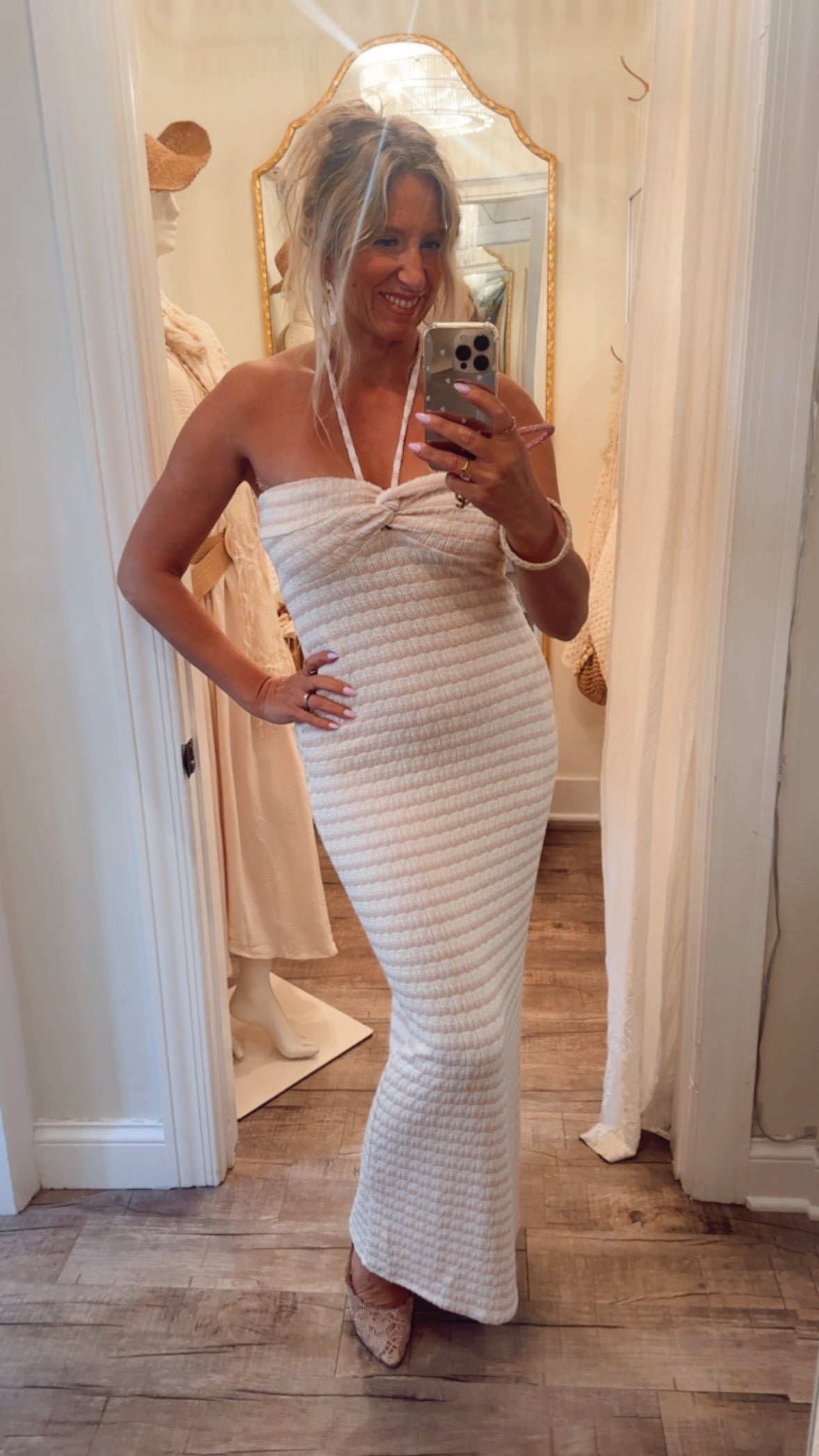 Striped Fitted Dress