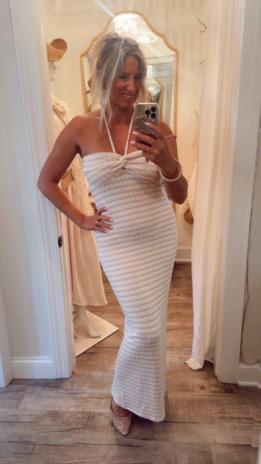 Striped Fitted Dress