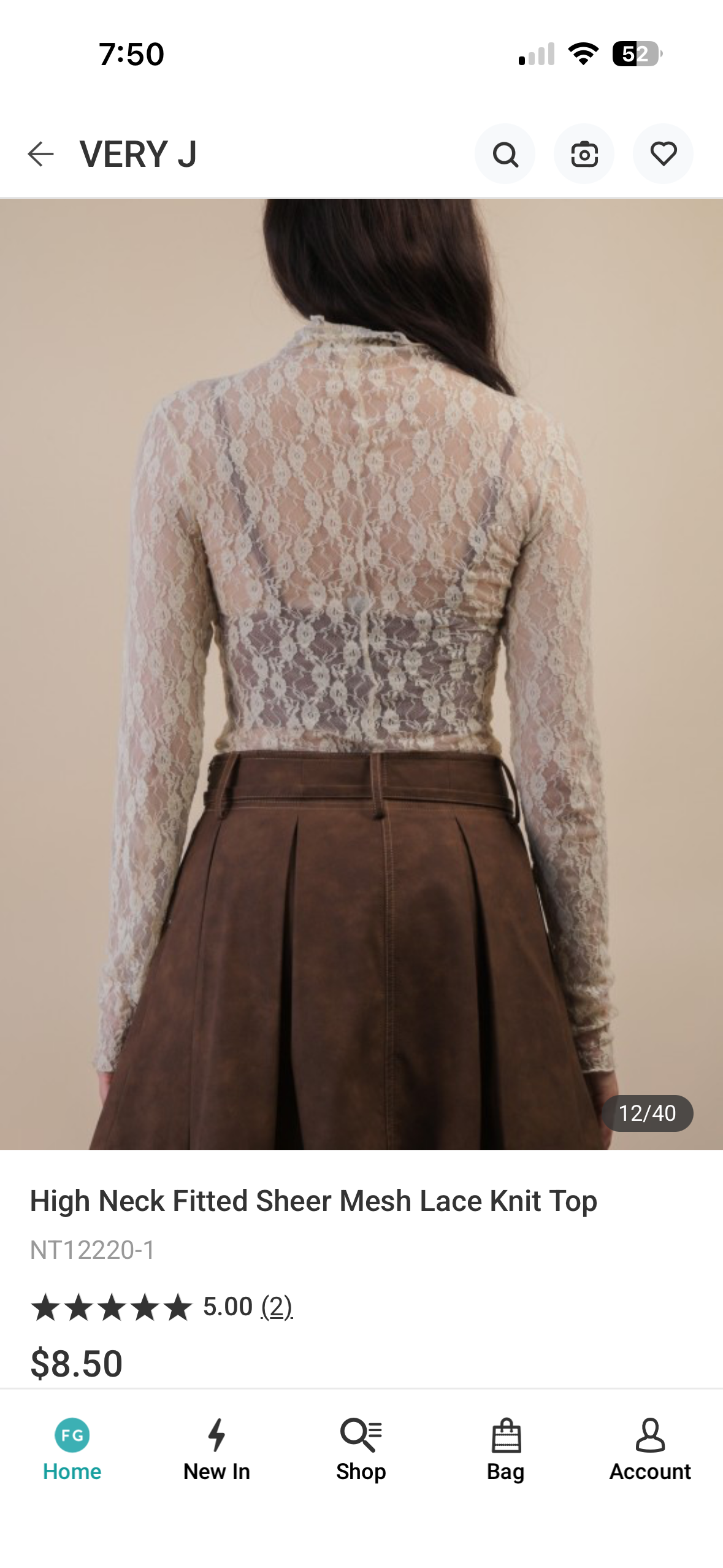 Aubrey Long Sleeve Lace Top - Champagne Floral