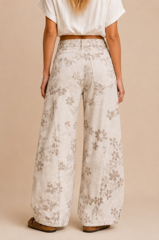 Vintage Bloom Wide Leg Jeans