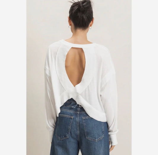 Open Back Twist Top