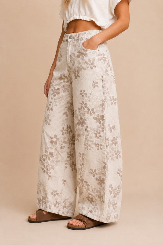 Vintage Bloom Wide Leg Jeans