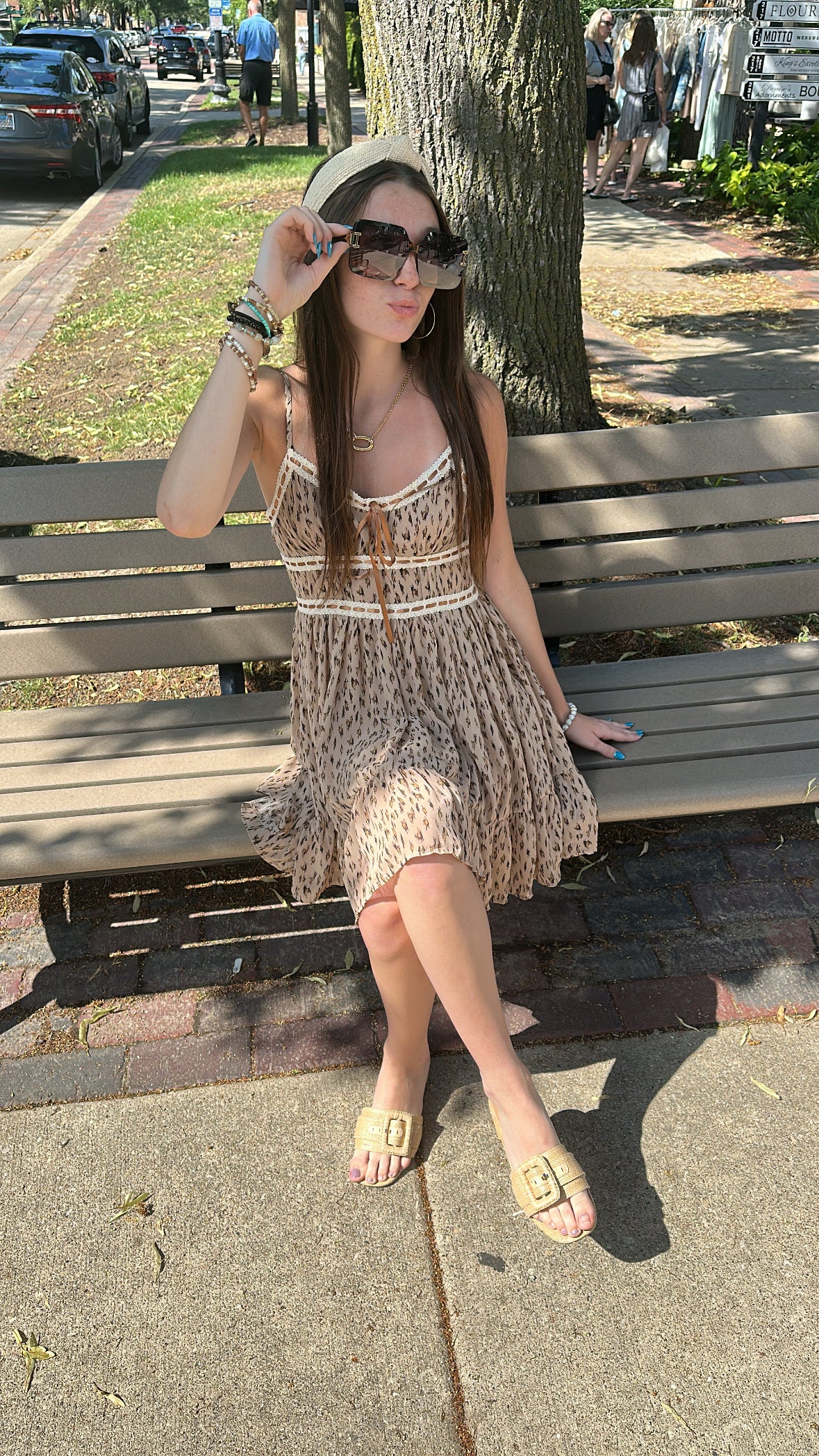 Leopard Chiffon Lace Mini Dress