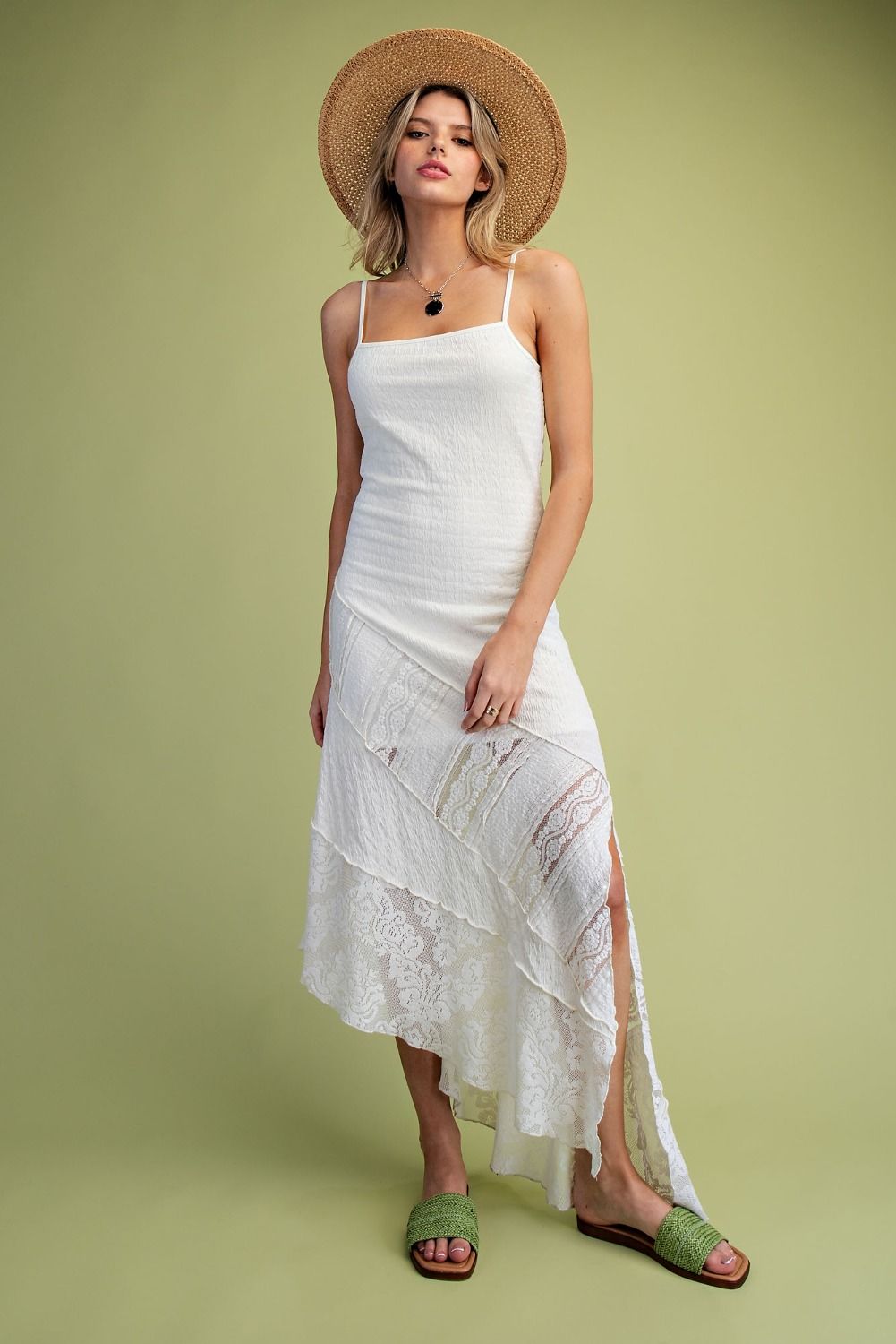 FITTED MAXI CAMI DRESS