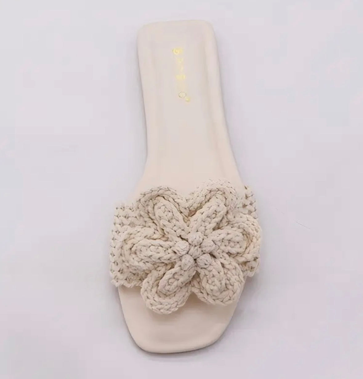 Crochet Beige Sandals