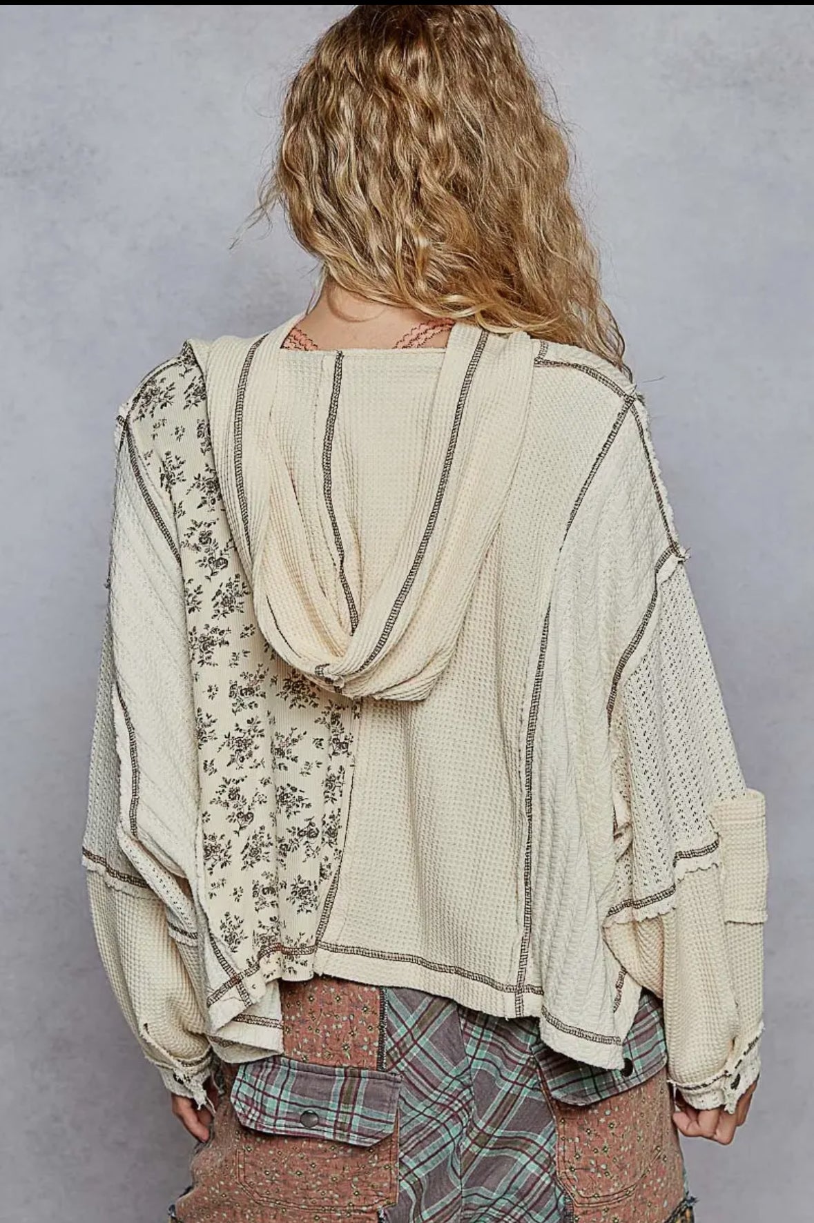 Balloon Sleeve Semi Cropped Knit Top