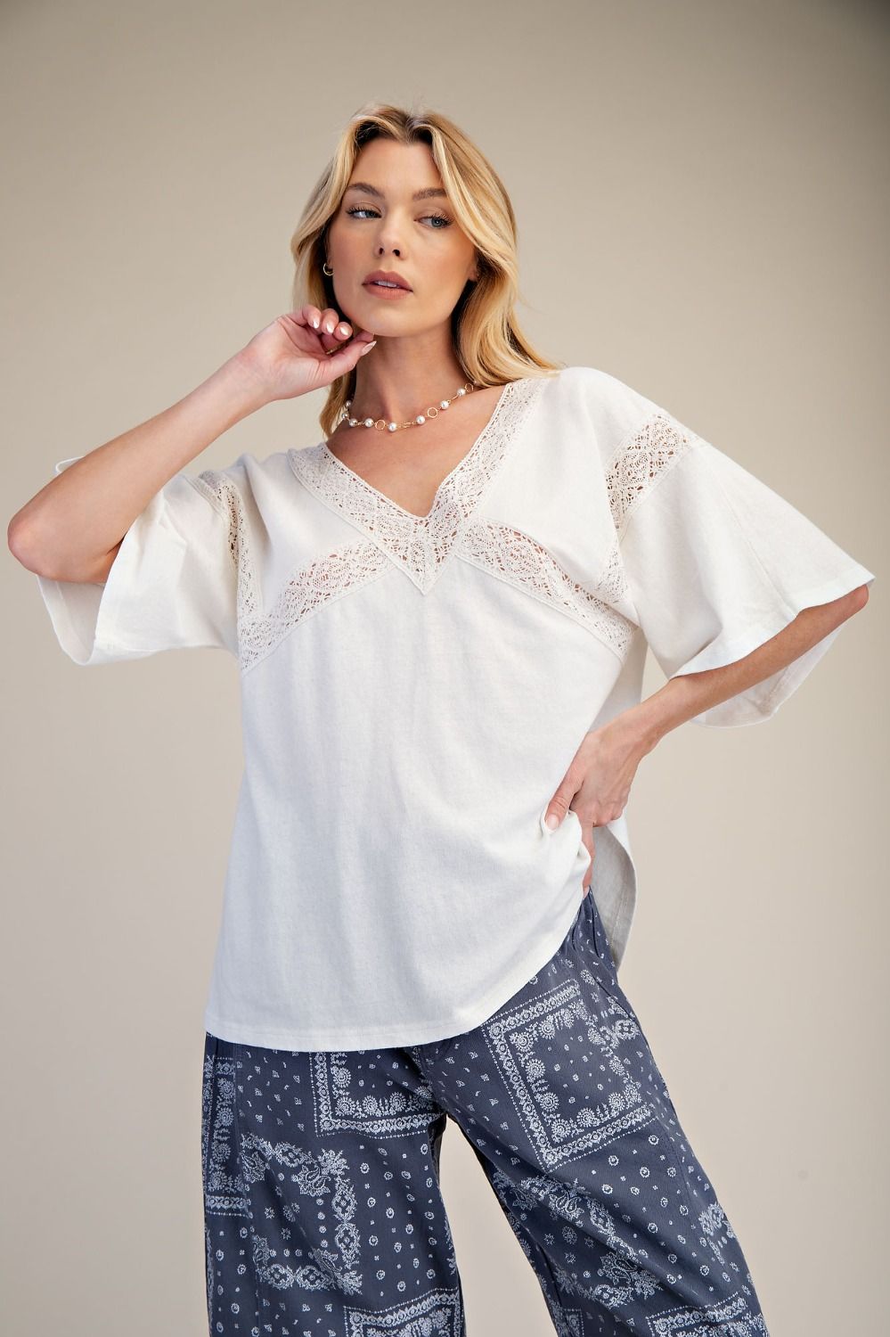 Cotton Lace Tee