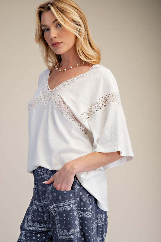Cotton Lace Tee