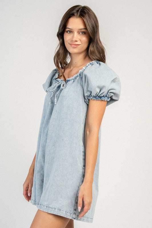 BOXY SHIFT ROMPER W/ FRINGE DETAIL