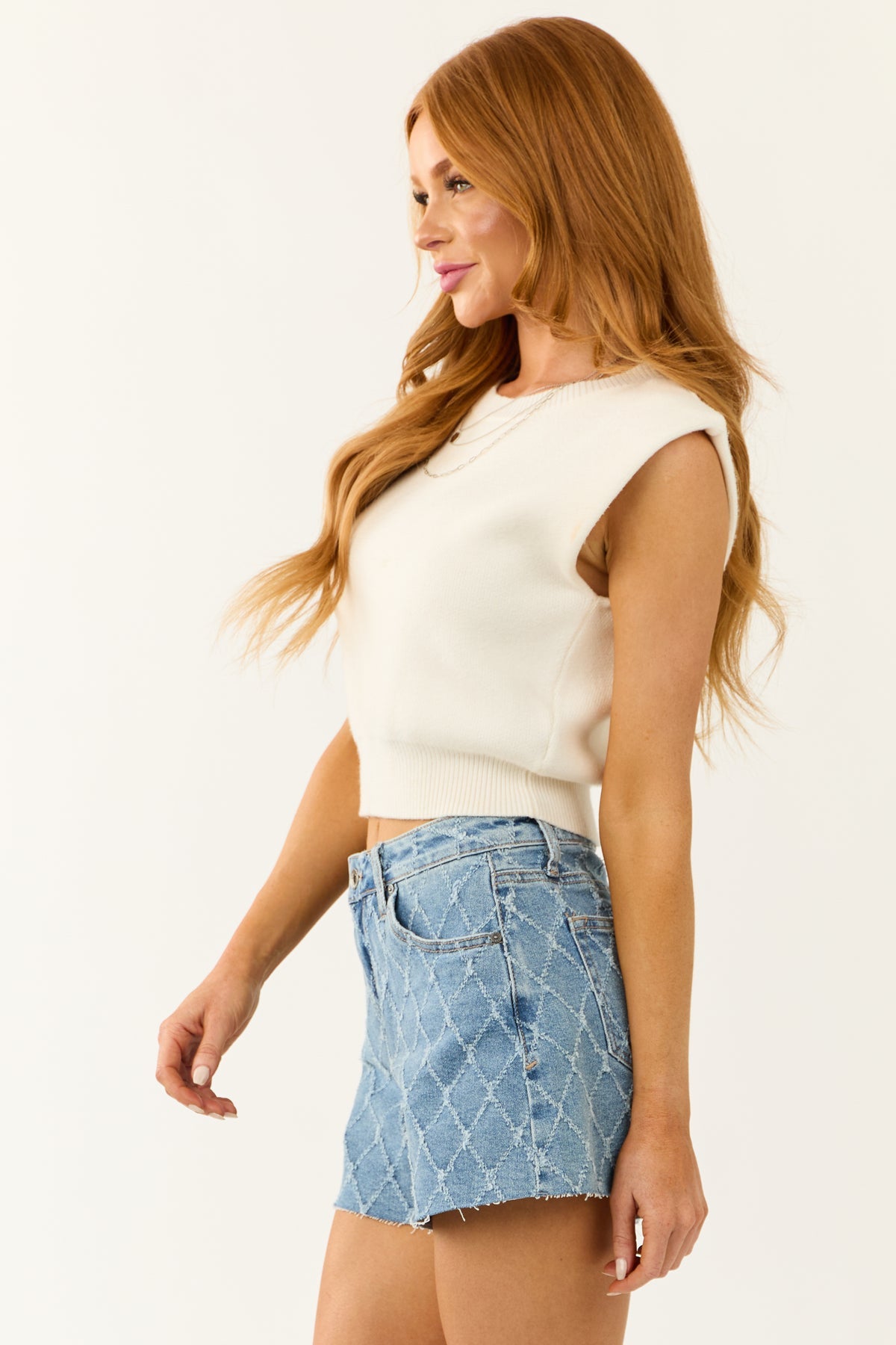 Shoulder Sweater Vest