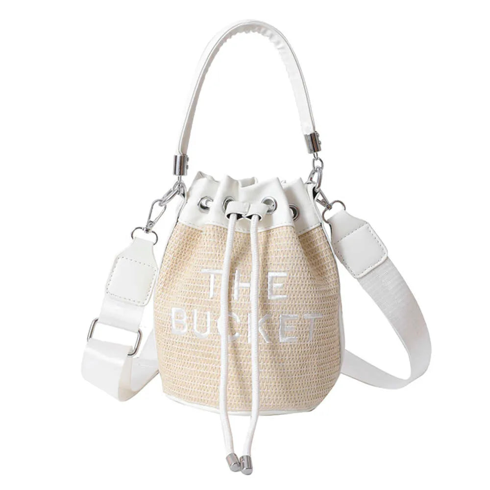 The BUCKET Straw Bag