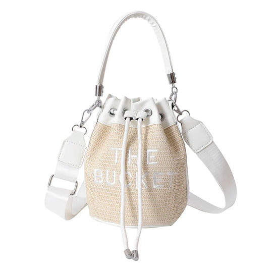 The BUCKET Straw Bag