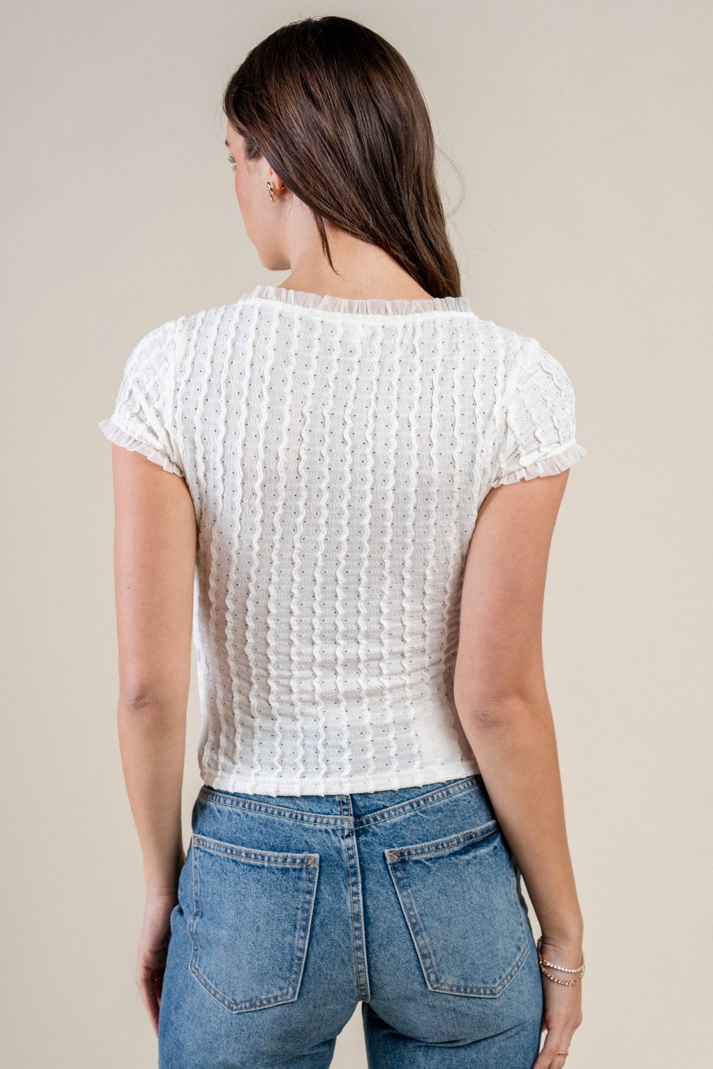 TEXTURED KNIT TOP